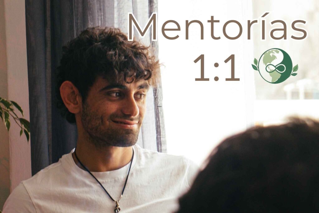 Agustín Lancman acompañando a una persona en una sesión de mentoría individual 1:1 – Sanación Global.